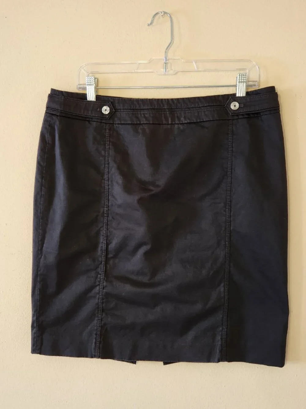 White House Black Market Casual Black Skirt Size 12